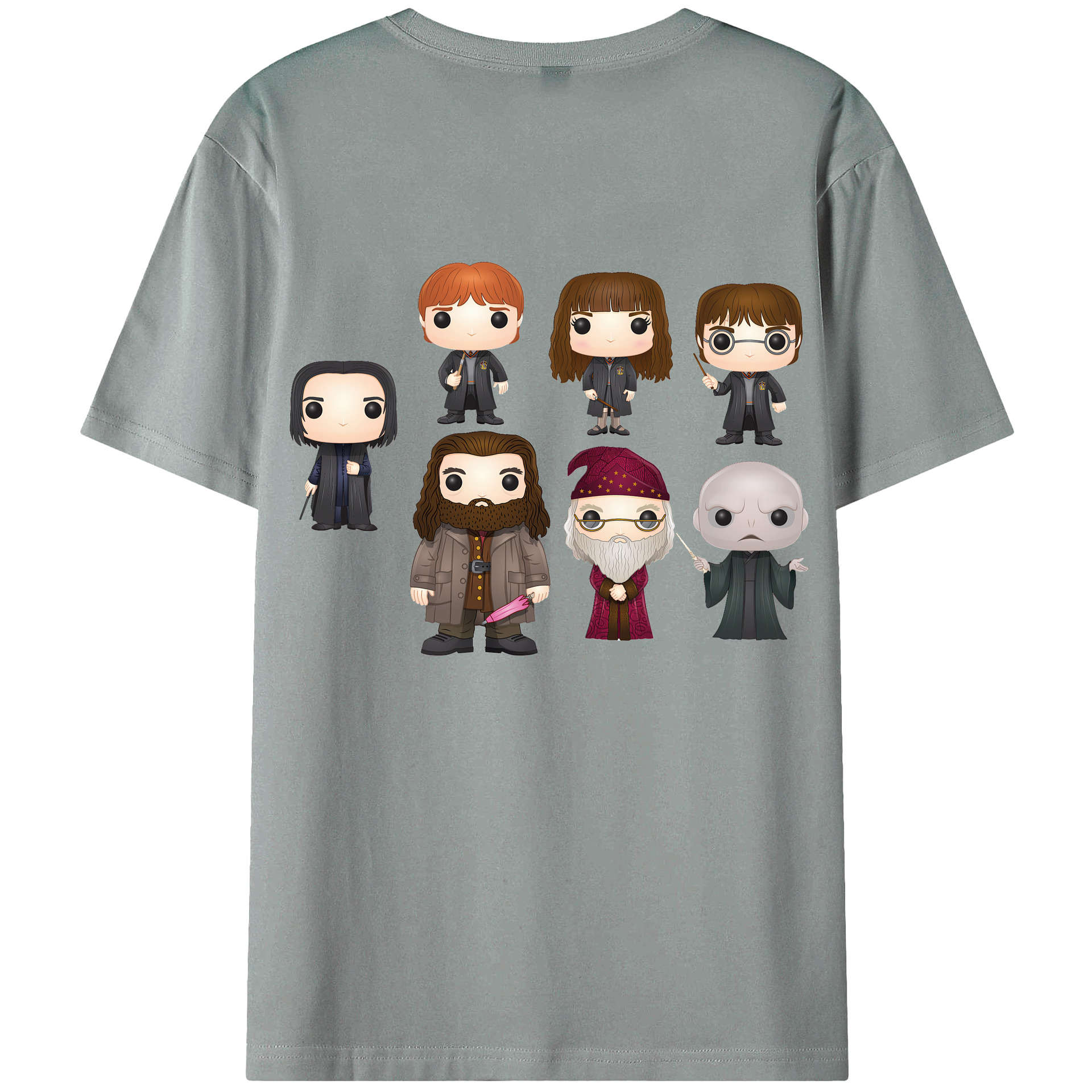 （画像用） Harry Potter ハリー・ポッターシリーズ 綿100％ メンズ半袖Tシャツ（バックプリント） 通気性